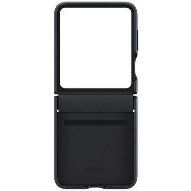 Шкіряний чохол Leather Case (AAA) для Samsung Galaxy Z Flip6 Black