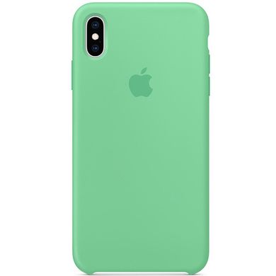Чохол Silicone case (AAA) для Apple iPhone XS Max (6.5") Зелений / Spearmint