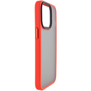 TPU+PC чохол Metal Buttons для Apple iPhone 13 Pro (6.1") Червоний