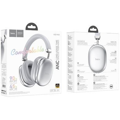 Накладные беспроводные наушники Hoco W35 Max Auspicious ANC Silver