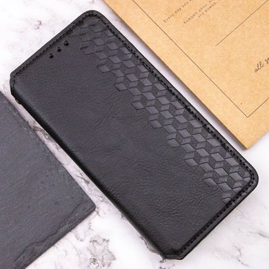 Шкіряний чохол книжка GETMAN Cubic (PU) для Xiaomi Redmi 12 Чорний