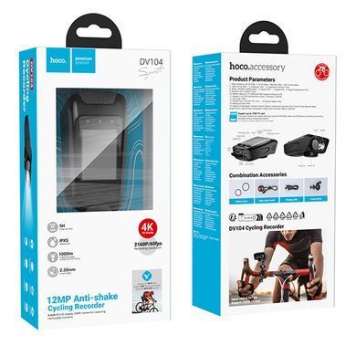 Видеорегистратор Hoco DV104 2-inch display for bike (4K) Black