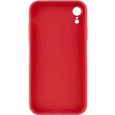 Силиконовый чехол Candy Full Camera для Apple iPhone XR (6.1") Красный / Camellia