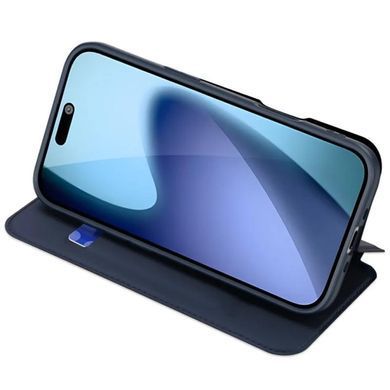 Чохол-книжка Dux Ducis з кишенею для візиток для Apple iPhone 17 (6.3") Синій