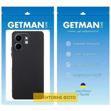 Чехол TPU GETMAN Liquid Silk Full Camera для Motorola Moto G55 5G Черный / Black