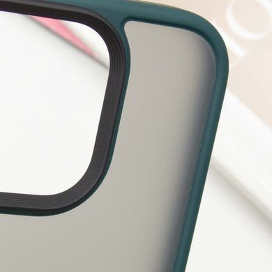 TPU+PC чохол Metal Buttons для Apple iPhone 16 Pro (6.3") Зелений / Dark Green