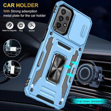 Ударостійкий чохол Camshield Army Ring для Samsung Galaxy A23 4G Блакитний / Light Blue