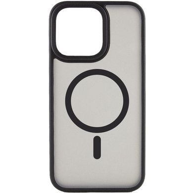TPU+PC чехол Metal Buttons with Magnetic Fit для Apple iPhone 15 Pro Max (6.7") Черный / Black