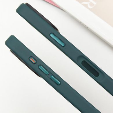TPU+PC чохол Metal Buttons для Apple iPhone 16 Pro (6.3") Зелений / Dark Green