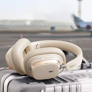 Уцінка Накладні бездротові навушники Baseus Bowie H1s Noise-Cancellation (A00075301) Пошкоджена упаковка / Stellar White