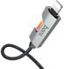 Дата кабель Hoco U123 Regent colorful 2.4A USB to Lightning (1.2m) Black фото 3