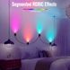 Настенная LED лампа RGB Intelligent wall lamp 6 pcs with Bluetooth European plug with app Black фото 5