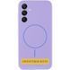 Чехол Silicone Cover Lakshmi Full Camera (AA) with MagFit для Samsung Galaxy S25 Edge Сиреневый / Dasheen
