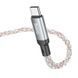 Дата кабель Hoco U112 Shine Type-C to Type-C 60W (1m) Gray фото 5