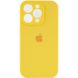 Чохол Silicone Case Full Camera Protective (AA) для Apple iPhone 14 Pro (6.1") Жовтий / Yellow