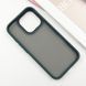 TPU+PC чохол Metal Buttons для Apple iPhone 16 Pro (6.3") Зелений / Dark Green фото 3