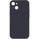 Чехол Silicone Case Full Camera Protective (AA) NO LOGO для Apple iPhone 15 (6.1") Серый / Dark Gray