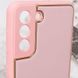 Кожаный чехол Xshield для Samsung Galaxy S21 Розовый / Pink фото 3