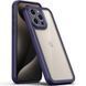 TPU чехол Transparent + Colour 1,5mm для Apple iPhone 15 Pro Max (6.7") Purple фото 1