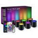 Настенная LED лампа RGB Intelligent wall lamp 6 pcs with Bluetooth European plug with app Black фото 1