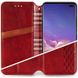 Кожаный чехол книжка GETMAN Cubic (PU) для ZTE Blade v2020 Красный фото 3