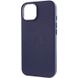 Кожаный чехол Leather Case (AA) with MagSafe для Apple iPhone 14 (6.1") Фиолетовый / Amethys фото 6