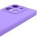 Чохол Silicone Cover Lakshmi Full Camera (AAA) для Xiaomi Redmi Note 14S Бузковий / Dasheen