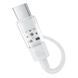Дата кабель Baseus Gem Fast Charging Type-C to Type-C 100W (2m) (P10373000111-01) Moon White фото 2