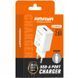 СЗУ Amaya C3 2.4A (1USB-A) + кабель USB to Type-C White фото 2