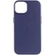 Кожаный чехол Leather Case (AA) with MagSafe для Apple iPhone 14 (6.1") Фиолетовый / Amethys фото 1