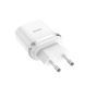 СЗУ Hoco C12 Charger + Cable (Micro) 2.4A 2USB Белый фото 2