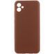 Чехол Silicone Cover Ummi Lakshmi Full Camera (AA) для Samsung Galaxy A06 Коричневый / Brown