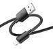 Дата кабель Hoco X96 Hyper USB to Lightning 12W (0.25m) Black фото 3