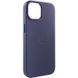 Кожаный чехол Leather Case (AA) with MagSafe для Apple iPhone 14 (6.1") Фиолетовый / Amethys фото 5