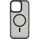 TPU+PC чехол Metal Buttons with Magnetic Fit для Apple iPhone 15 Pro Max (6.7") Черный / Black