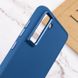 TPU чехол Bonbon Metal Style для Samsung Galaxy S21 FE Синий / Denim Blue фото 5