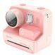 Детская фотокамера с моментальной печатью Hoco DV200 Dual lens Pink фото 2