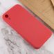 Силиконовый чехол Candy Full Camera для Apple iPhone XR (6.1") Красный / Camellia фото 4