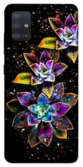 Чехол itsPrint Flowers on black для Samsung Galaxy M51