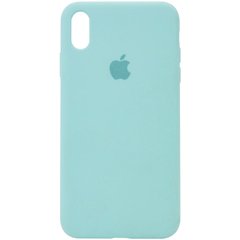 Чехол Silicone Case Full Protective (AA) для Apple iPhone XS Max (6.5") Бирюзовый / Swimming pool