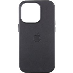 Шкіряний чохол Leather Case (AAA) with MagSafe and Animation для Apple iPhone 13 Pro (6.1") Midnight