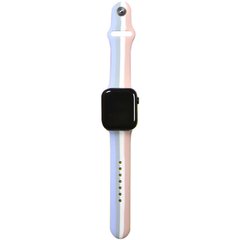 Силиконовый ремешок Rainbow для Apple watch 42mm / 44mm Сиреневый / Розовый
