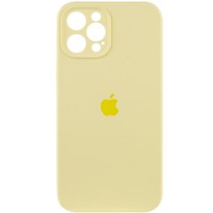 Чохол Silicone Case Full Camera Protective (AA) для Apple iPhone 12 Pro (6.1") Жовтий / Mellow Yellow
