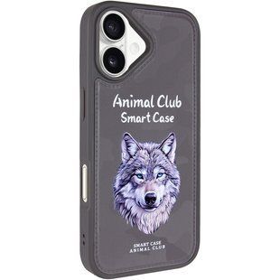 TPU+PC чохол Animal Club для Apple iPhone 17 (6.3") Titanium Gray