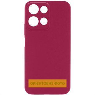 Чохол Silicone Cover Ummi Lakshmi Full Camera (AA) для Motorola Moto G56 5G Бордовий / Marsala