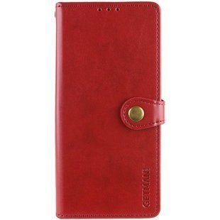 Кожаный чехол-книжка GETMAN Gallant (PU) для Motorola Moto G75 5G Красный