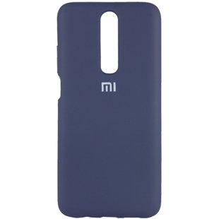 Чехол Silicone Cover Full Protective (AA) для Xiaomi Redmi K30 / Poco X2 Синий / Dark Blue