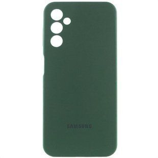 Чехол Silicone Cover Lakshmi Full Camera (AA) with logo для Samsung Galaxy A25 5G Зеленый / Dark green