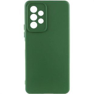 Чехол TPU GETMAN Liquid Silk Full Camera для Samsung Galaxy A13 4G Зеленый / Dark green