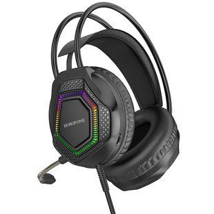 Накладні навушники Borofone BO105 Thunder 3.5mm+USB Black